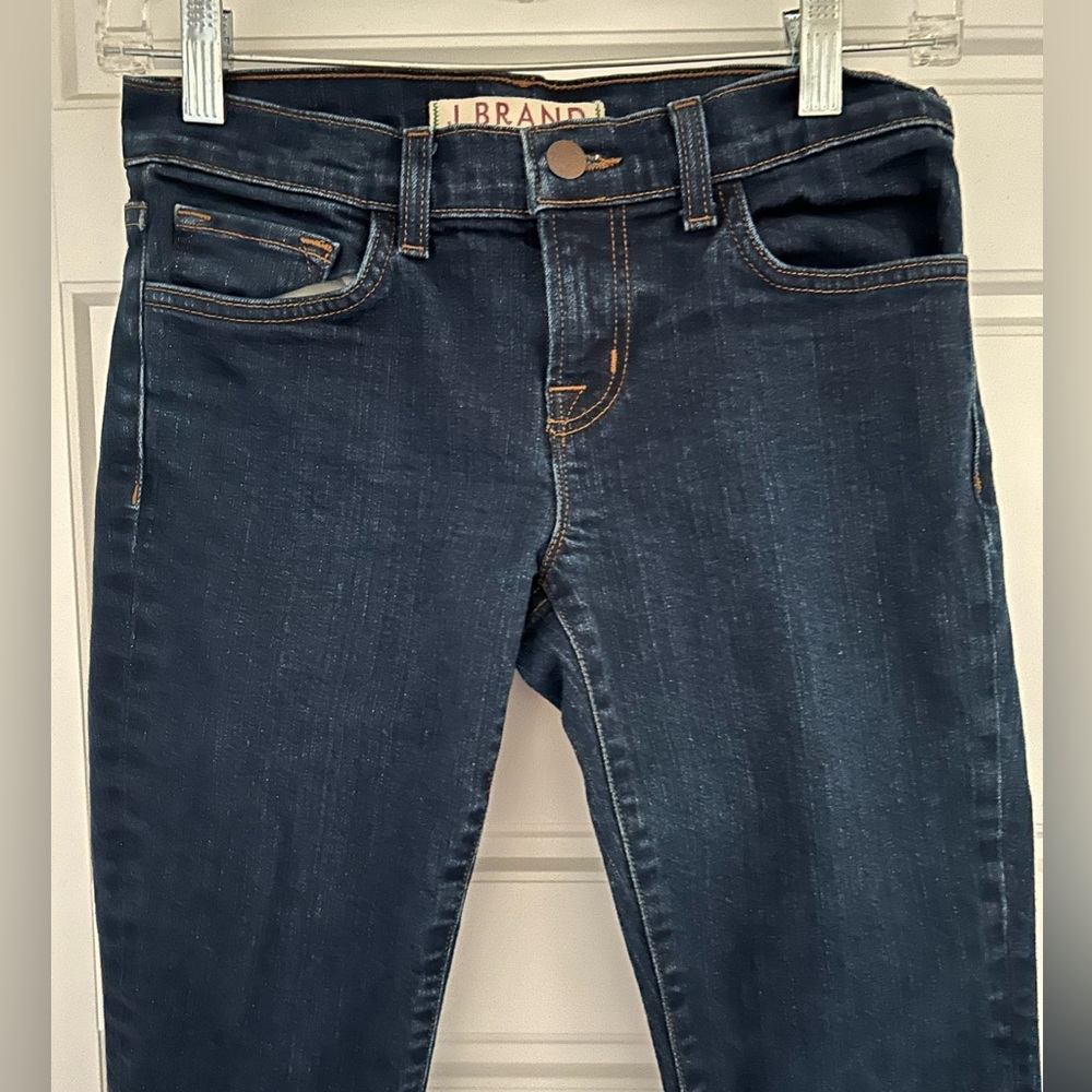 J Brand Dark Blue Skinny Stretch Denim Jeans 26 Aruba